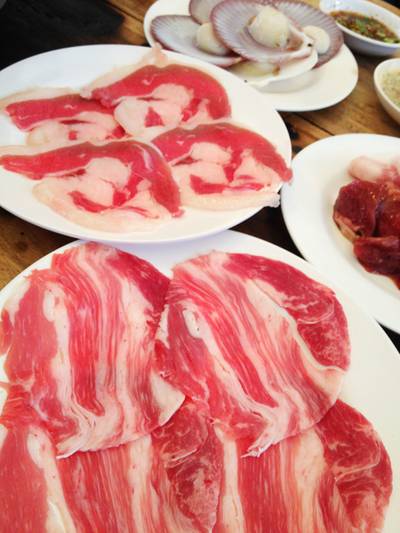เนื้อลาย อร่อยมาก ที่ ร้านอาหาร บอยโพนยางคำ รัชดา36