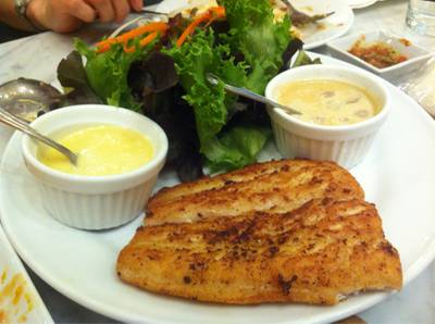 ปลาซอสเห็ด ที่ ร้านอาหาร Have A ซี๊ดดด By Steak Lao
