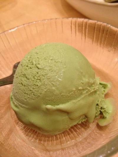 ตบท้ายไอติมชาเขียว ที่ ร้านอาหาร Saboten Central World
