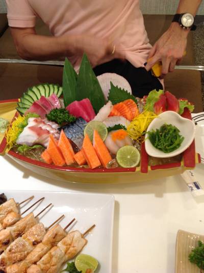 ปลาดิบ ที่ ร้านอาหาร Fuji มาบุญครอง