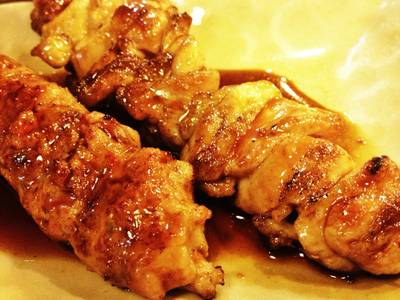 ไก่ปิ้ง ที่ ร้านอาหาร Bishamon
