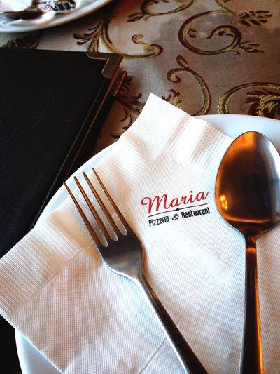 โต๊ะอาหาร ที่ ร้านอาหาร Maria Pizzeria & Restaurant