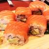 แซลม่อนโรล 280 บาท ไส้ครีมชีส ที่ ร้านอาหาร Uta-Andon Isetan