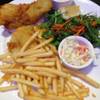 Fish and Chip ที่ ร้านอาหาร Wine I Love You Mega Bangna