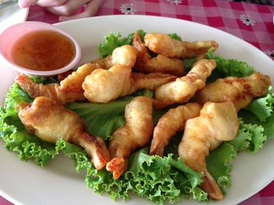 กุ้งชุบแป้งทอด ที่ ร้านอาหาร เอี้ยเซี้ยฮวด กุ้งชุบแป้งทอด ที่ ร้านอาหาร เอี้ยเซี้ยฮวด