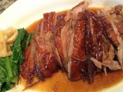 เป็ดย่าง ที่ ร้านอาหาร ฮั่วเซ่งฮง เยาวราช