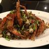 กุ้งผัดพริกไทยดำ ที่ ร้านอาหาร สมบูรณ์โภชนา จุฬาซอย 8