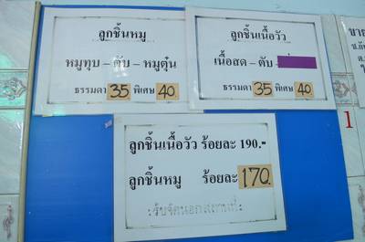 ดูเมนูกันซักหน่อย ที่ ร้านอาหาร ลูกชิ้นราชวัตร