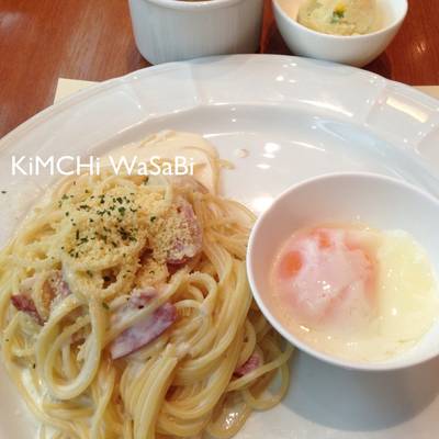 คาโบนาร่ามาแล้วค่ะ ที่ ร้านอาหาร Jin Emon มาบุญครอง