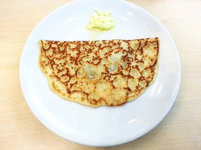 เครปครีมเห็ด 20 บาท จืดๆ มันๆ ไม่มีรสอะไรพิเศษ ที่ ร้านอาหาร IKEA บางนา