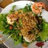 ยำกุ้ง,บะเต็ง เพิ่มเส้นมาม่า ที่ ร้านอาหาร ข้าวต้มปลาเฮียหวาน