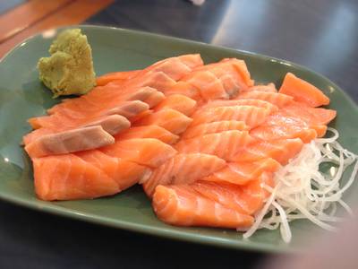 Salmon Sashimi ที่ ร้านอาหาร Inaho (อินาโฮ)