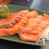 Salmon Sashimi ที่ ร้านอาหาร Inaho (อินาโฮ)