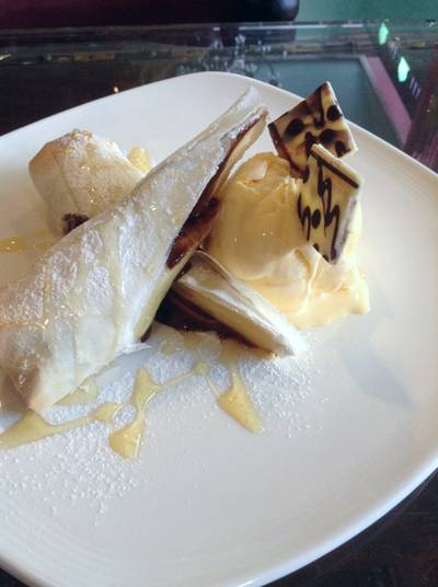 Banana Fillo ที่ ร้านอาหาร เวียง จูมออน ทีเฮาส์