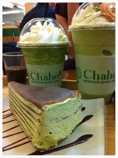 ชาโฮมิ้น คุกกี้แอนด์ครีม และเครปเค้ก ที่ ร้านอาหาร Chaho สยามพารากอน