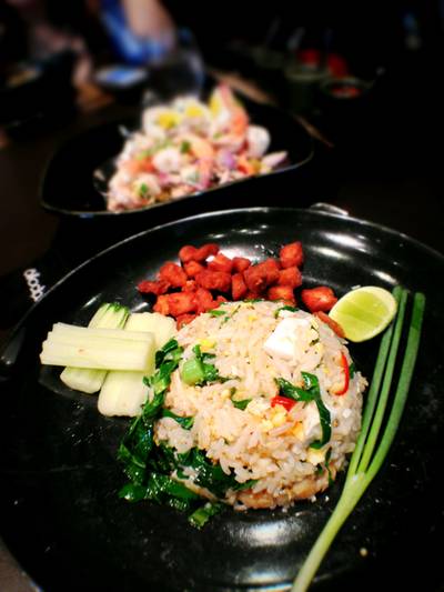 ข้าวผัดนาราเต็มๆ จานครับ ที่ ร้านอาหาร Nara Thai Cuisine Central World