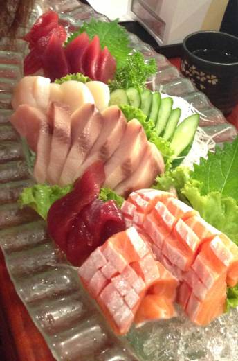 ฮามาจิ ทูน่า แซลมอน ที่ ร้านอาหาร Sushi Masa ทองหล่อ 5