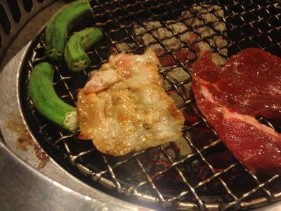 เนื้อลายได้ที่ ที่ ร้านอาหาร Grilliku