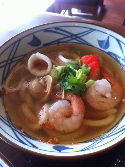 อูด้งสไปซี่ ซีฟู๊ด ที่ ร้านอาหาร Marugame Seimen (มารุกาเมะ เซเมง) Future Park Rangsit