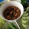 น้ำพริกกุ้งเสียบ ที่ ร้านอาหาร แพครูวิทย์