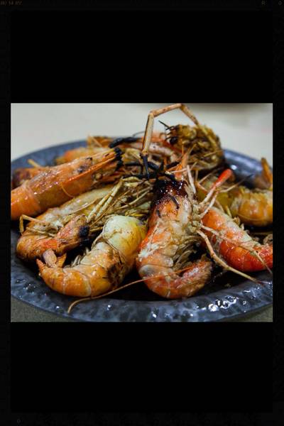 กุ้งอบภูเขาไฟ ที่ ร้านอาหาร กุ้งอบภูเขาไฟ