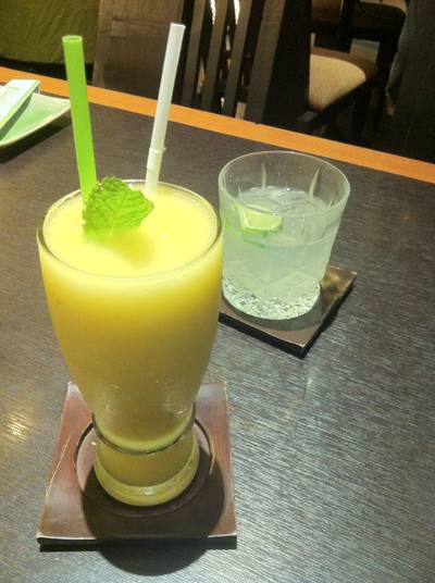น้ำบ้วยปั่น ที่ ร้านอาหาร Wasabi Esplanade