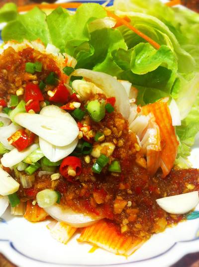 ปูอัดยำไทย เผ็ดได้ใจ ที่ ร้านอาหาร Zen The Mall บางแค ปูอัดยำไทย เผ็ดได้ใจ ที่ ร้านอาหาร Zen The Mall บางแค