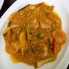 กุ้งผัดผงกระหรี่ ที่ ร้านอาหาร The Glass House
