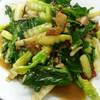 คะน้าหมูกรอบ ที่ ร้านอาหาร เบียร์โภชนา