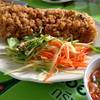 ยำปลาดุกฟู (80 บาท) ที่ ร้านอาหาร ส้มตำมุมทอง