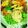 คั่วไก่หน้าตาดูดี ที่ ร้านอาหาร คั่วชามเปล