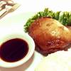 ข้าวไก่อบ ม่วนซื่น ที่ ร้านอาหาร ม่วนซื่นบ้านกาแฟ