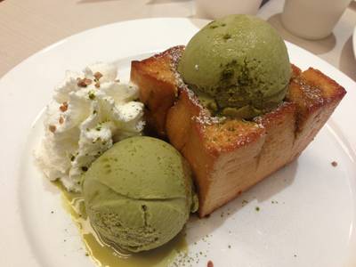 macha Toast ที่ ร้านอาหาร After You Dessert Cafe J Avenue