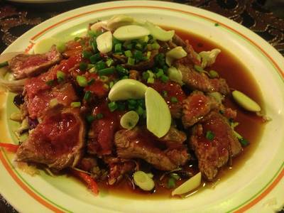 ยำเนื้อญี่ปุ่น ที่ ร้านอาหาร ปาเต๊ะ Pathe’ Antique and Restaurant