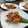 ปลาหมึกทอดคั่วเข็ม ที่ ร้านอาหาร ระเบียงทะเล