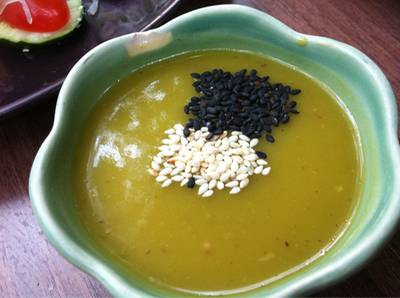 น้ำสลัดฟักทอง ที่ ร้านอาหาร พันพรรณ