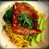บะหมี่ซี่โครงหมูบาร์บีคิว ^^ ที่ ร้านอาหาร ก๋วยเตี๋ยวเรือสวัสดี