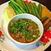 นํ้าพริกอ่อง ที่ ร้านอาหาร ต๋อง อาหารพื้นเมือง