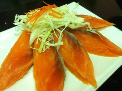 ปลาแซลมอนแช่แข็ง ที่ ร้านอาหาร Shabu 101