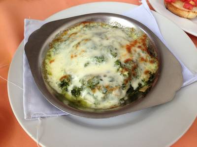 Baked Spinach & Cheese ที่ ร้านอาหาร ปันปัน Baked Spinach & Cheese ที่ ร้านอาหาร ปันปัน