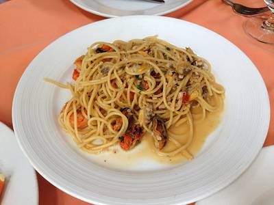 Seafood Spaghetti ที่ ร้านอาหาร ปันปัน