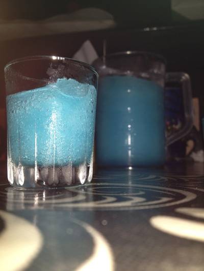 Blue Hawai Cocktail ที่ ร้านอาหาร บ้านบัวสอาด