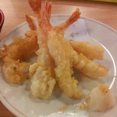 เทมปุระ ไม่ฟูแต่อร่อยใช้ได้ ^^ ที่ ร้านอาหาร Kuroda BBQ Buffet เอกมัย