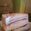 Banana Crape Cake W/ Frappe Green Tea.... Refreshing  ที่ ร้านอาหาร Pak Pink