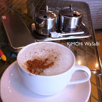 Cappuccino ที่ ร้านอาหาร ท่าพระจันทร์