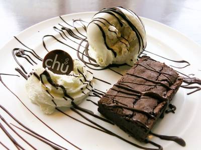 Brownie Sundae ที่ ร้านอาหาร Chu