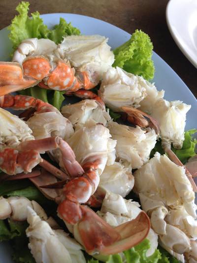 กรรเชียงปู สด รสได้ตาม ISO ที่ ร้านอาหาร แสงไทย ซีฟู้ด