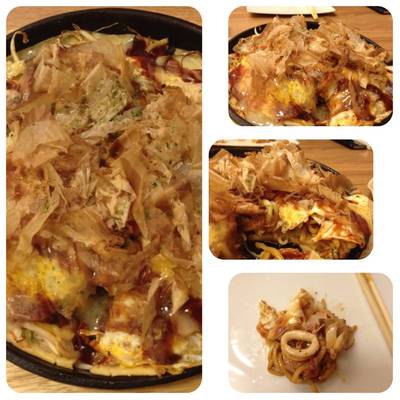 Hiroshimamodernyaki ที่ ร้านอาหาร Kansai Fu(ll)