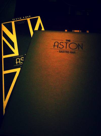 Menu ที่ ร้านอาหาร The Aston Gastro Bar