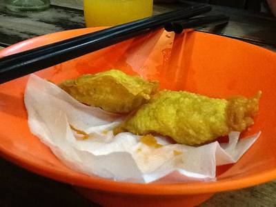 เกี๊ยวกุ้งกรอบ ที่ ร้านอาหาร หนานหยวน